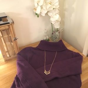 WHBM purple Turtleneck